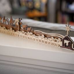 Nativity Advent Calendar, Scene, Christmas Mantle Decor, Countdown, Religious Set - thumbnail 2