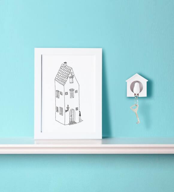 Christmas Gift Ideas, Housewarmig Gift, New Home Wall Art, Decor, Scandinavian Design, Minimalist Art, Fairy, Poster, Original Art Print - image 1