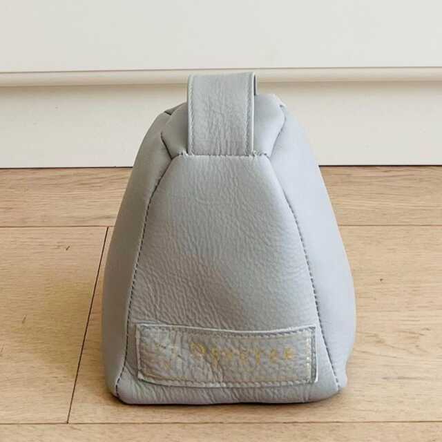 Hand Made Luxury Door Stop in Light Greay Coloured Leather, Out Of Filled With Sand. Cute & Practical. Great Gift - image 1