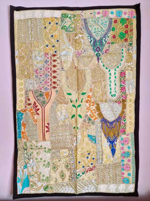 Large Handcrafted Wall Hanging 100x150cm. Vintage Home Indian Style - image 1