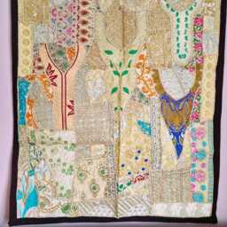 Large Handcrafted Wall Hanging 100x150cm. Vintage Home Indian Style - thumbnail 2