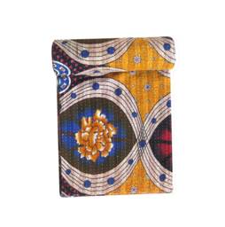 Handmade Cotton Kantha Quilt Twin Sari Blanket