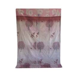 Handmade Cotton Kantha Quilt Twin Sari Blanket - thumbnail 4