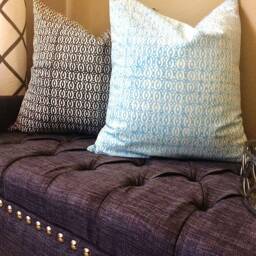 20x20 Pillow Covers, Grey Cover, Cushion Decorative Throw Pillows, Gray Covers 20x20, Block Print - thumbnail 2