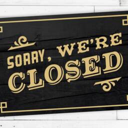"Dreckspatz?? Doormat - Abtreter Motif ""Sorry Were Closed" - thumbnail 2