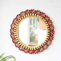 "Peruvian Mirrors ""Harmoniosa Red Plus 40cm" - thumbnail 2