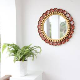 "Peruvian Mirrors ""Harmoniosa Red Plus 40cm" - thumbnail 3