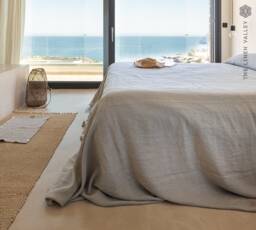 Rustic Linen Bedspread - Stonewashed Breathable Flax Bed Quilt - Queen King Throw - Coverlet - Natural Throw Blanket