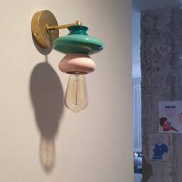 Reading Lamp Colourful Bedside Lamp, Ceramic Wall Sconce Light Fixture - thumbnail 3