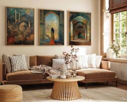 Set Of 3 Tehran Posters, Iranian Travel Prints, Art, Islamic Wall Decor, Muslim Gift, Gift