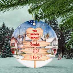 Personalised Christmas Decoration - Family Gift Custom Bauble Stocking Filler Eve Box