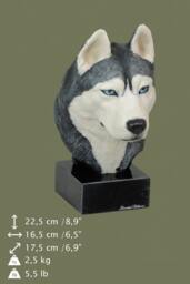 Siberian Husky, Dog Marble Statue, Painted, Limited Edition, Make Your Own Artdog