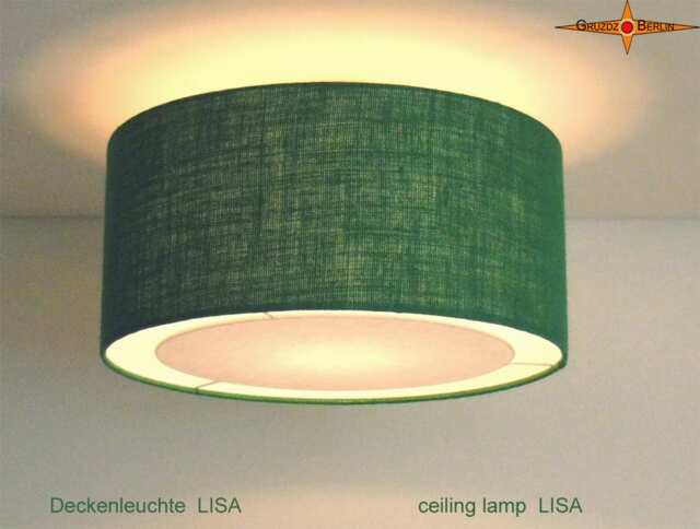 Ceiling Lamp in Green Jute Lisa ?? 45 cm - image 1
