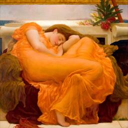 "Frederic Lord Leighton, , Flaming June, Canvas Art Box, Photo Print, 8""x8"", 10""x10"", 16""x16"", 20""x20"", 24""x24"", 30""x30"", 44""x44" - thumbnail 2
