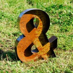 Industrial Metal Letters - Custom Unlit Wall Decor For Home & Business - thumbnail 2