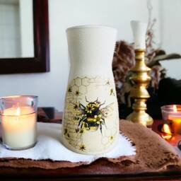 Bee Themed Vase, Gifts For Lovers, Gifts, Home Decor, Kitchen Decorations - thumbnail 2