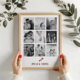 Personalized Photo Gift, Gift For Husband, Anniversary Photo, Valentine's Day Mother Day, Wall Art, Birthday Gift, Unframed - thumbnail 2