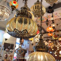 6 Glass Chandelier Lamp, Light, Moroccan Light, Moroccan Lighting, Turkish Light, Moroccan Lamp, Moroccan Pendant, Moroccan Lantern - thumbnail 2