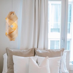 Japandi Decor Wood Pendant Light Handmade Mini Kokon Scandinavian Wooden Lamp Modern Fixture