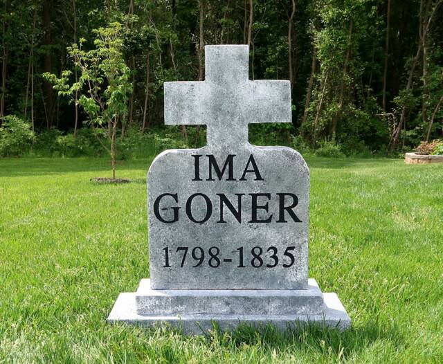 Ima Goner Silly Clever Halloween Tombstone Yard Prop - image 1