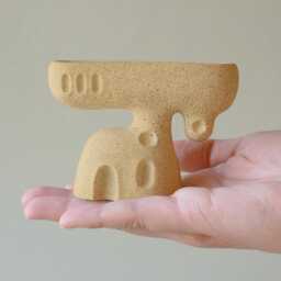 Mini Concrete House Planter, Fairy Garden Terrarium Decoration - thumbnail 2