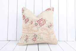 Vintage Turkish Kilim Pillow Cover Bohemian Ethnic Decor - 16x16 - thumbnail 1