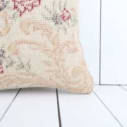 Vintage Turkish Kilim Pillow Cover Bohemian Ethnic Decor - 16x16 - thumbnail 2