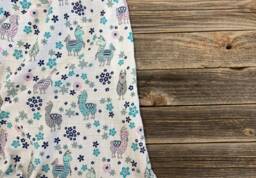 La Llama Muslin Swaddle Blanket, 47 X Swaddle, Girl Baby Swaddling Blanket - thumbnail 1