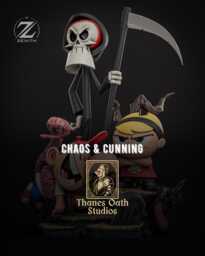 Chaos & Cunning - Gothic Cartoon Comedy Billy & Mandy Resin Figure 16K - thumbnail 1