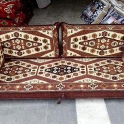 Arabic Oriental Seating Cover Set . Anatolian Majlis - Rug Fabric Floor Seating Jalsa Indoor/Outdoor Hookah Lounge Home 6Pcs - thumbnail 3