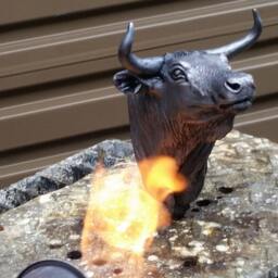 Bronze Bull Figurine Sculpture, Bull Head Portrait Statue, Tabletop Art, Modern Design Bull, Taurus Zodiac, Home Furnishing Art - thumbnail 4