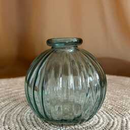 Vintage-Inspired Blue Glass Bud Vases, Sold Individually Or As A Set - thumbnail 3