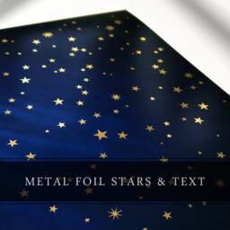 Custom Gold Foil Quote Print Starry Sky Wall Art, Framed Or Unframed - thumbnail 3