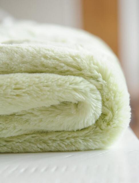 Minky Baby Blanket, Green Minky, Satin Edge Gender Neutral Monogram, New Gift, Gift - image 1
