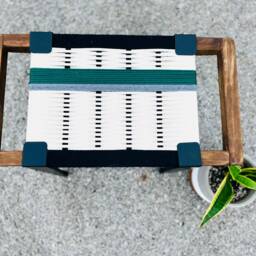 Hand-Woven Entryway Bench Mcm Style End Of Bed & Mudroom Seating - Custom-Made, Multiple Sizes - thumbnail 3