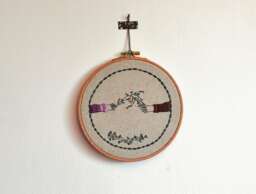 Wall Hanging Embroidery Art Knots Of Life Wedding Gifting - thumbnail 1