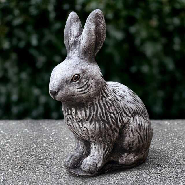 Stone Rabbit Sculpture Concrete Bunny Figurine Outdoor Animal Statue Cement Wildlife Decoration Handmade Garden Pet Ornament - image 1