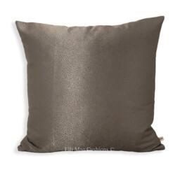 Lorca Dragon Luxury Designer Cushion Cover Faux Sharkskin Pewter Pillow - thumbnail 1