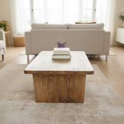 Rustic - Reclaimed Solid Wood Coffee Table - thumbnail 3