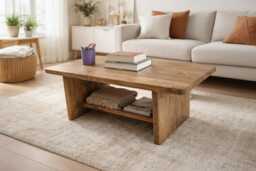 Rustic - Reclaimed Solid Wood Coffee Table - thumbnail 1