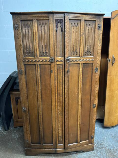 Custom Painted Vintage Wardrobe Double Single Painted Bespoke - image 1