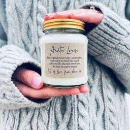 Personalised Godmother Candle Gift Soy Wax Christening Gift - thumbnail 2