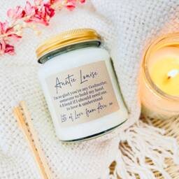 Personalised Godmother Candle Gift Soy Wax Christening Gift