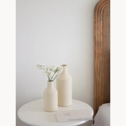 Handmade Terracotta Ceramic Vase - Minimalist Alcoba??a Sculptural Flower - Modern Clay Home Decor - thumbnail 3