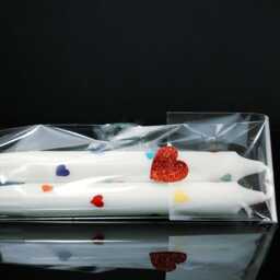 Rainbow Valentine Wax Candle, Hand Painted - thumbnail 4