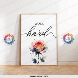 Colourful Home Office Prints - Set Of 3 Posters - Minimalist Desk Decor Work From Wall Art Wfh Gifts Coworker Workplace Pictures - thumbnail 3
