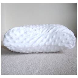 Tempur Original Travel Pillow Cover Only Small 25x31cm Cuddlesoft Case Cervical Neck Orthopaedic Minky Cushion Plush White Pillowcase Spots - thumbnail 3