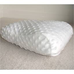 Tempur Original Travel Pillow Cover Only Small 25x31cm Cuddlesoft Case Cervical Neck Orthopaedic Minky Cushion Plush White Pillowcase Spots - thumbnail 1