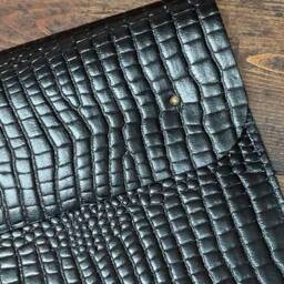 Croc Grained Leather A4 Document Folder 13 - thumbnail 3