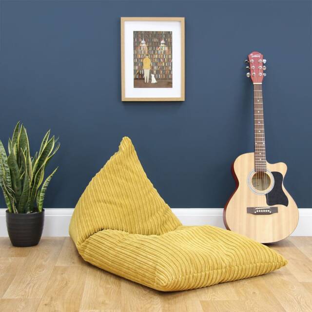 Corduroy Deck Chair Bean Bag, Handmade in The Uk, Beans Included, Multiple Colours Available - image 1